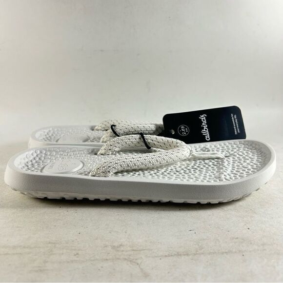 Allbirds Sugar Zeffer Women’s Sandals Flip Flops White Size 7 - Picture 1 of 8